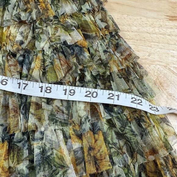 Mac Duggal Multicolor Floral Midi Dress - Picture 8 of 10